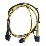 کابل تبدیل برق 6 پین پاور به دو عدد 8 پین برای کارت گرافیک (مناسب شاسی ریگ ماینینگ)